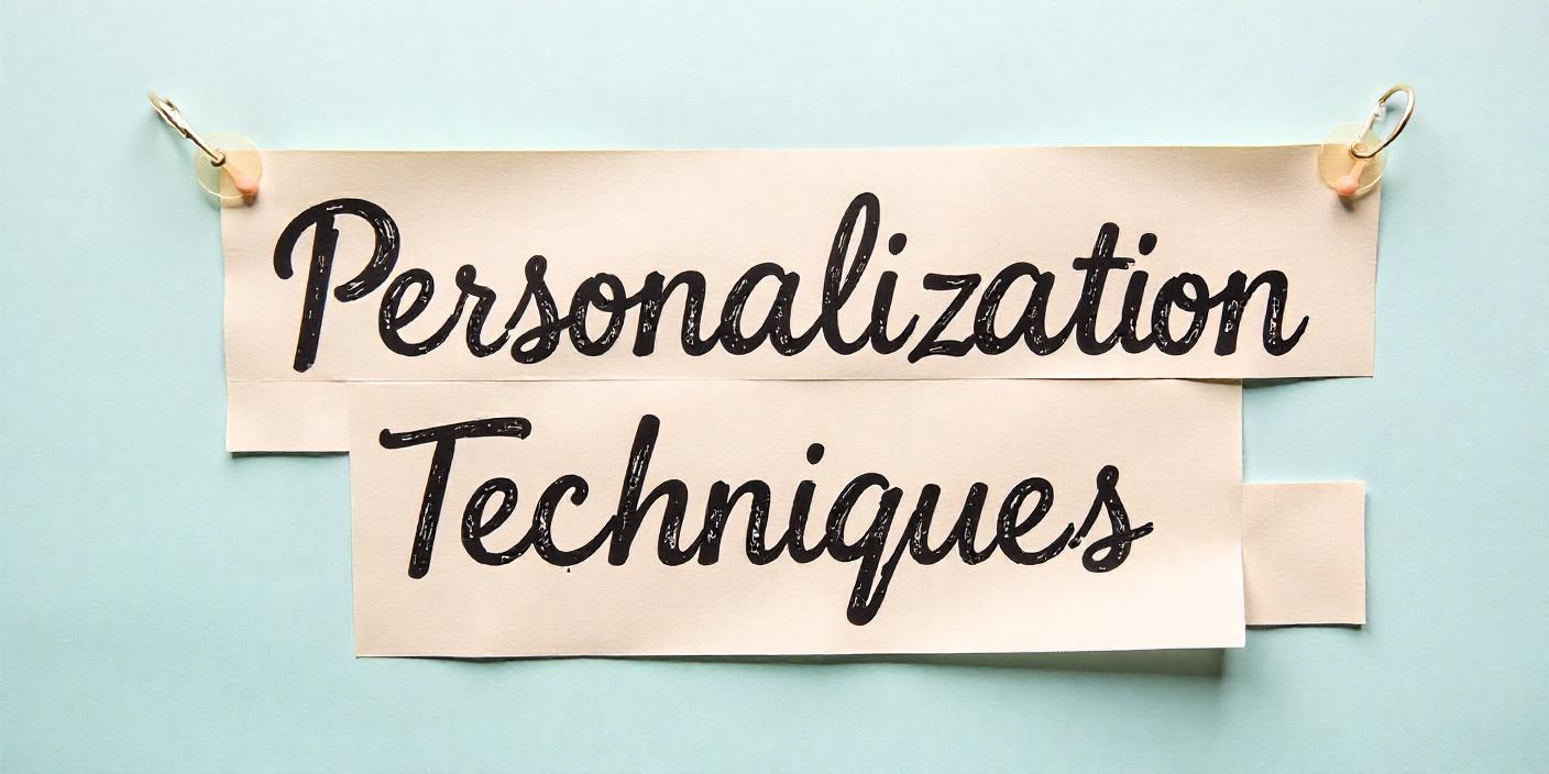 Effective email personalization techniques