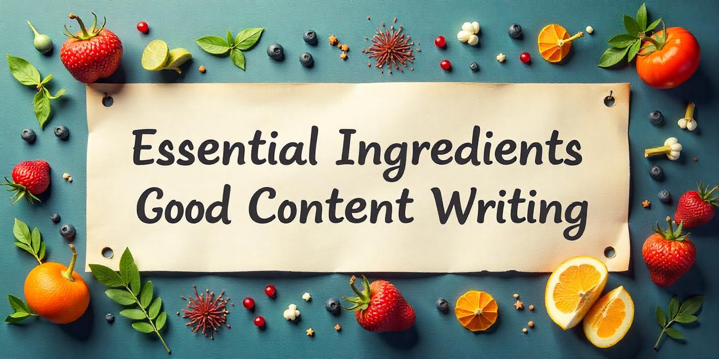 What are essential ingredients for good content writing