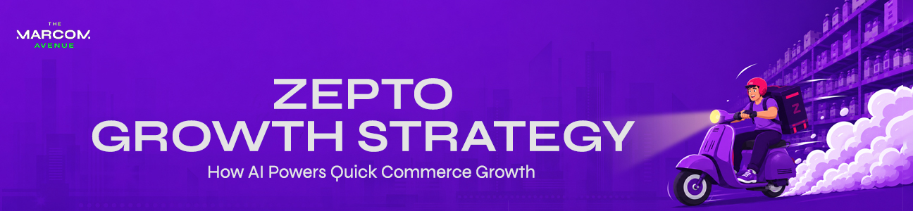 Zepto growth strategy showing how AI powers quick commerce growth, faster deliveries, customer experience, and business expansion